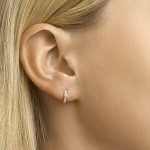 Klapoorringen zirkonia