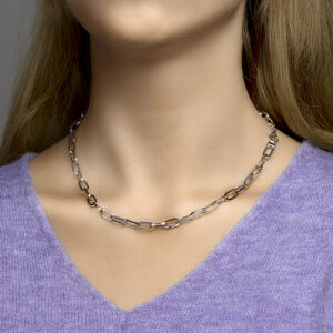 Klapoorring zirkonia per stuk