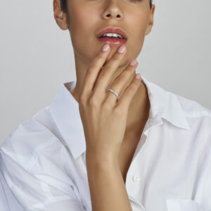 Collier synth. parel 40 + 5 cm 1 micron