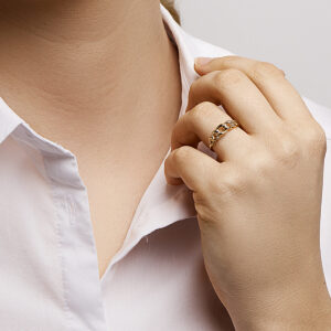 Oorknoppen roze topaas