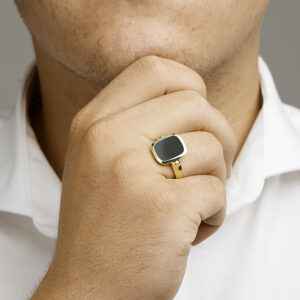 Ring hartje malachiet