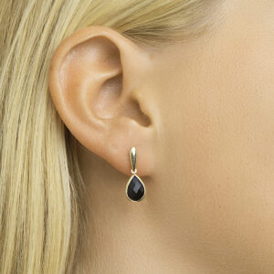 Oorhangers chalcedoon franse haak